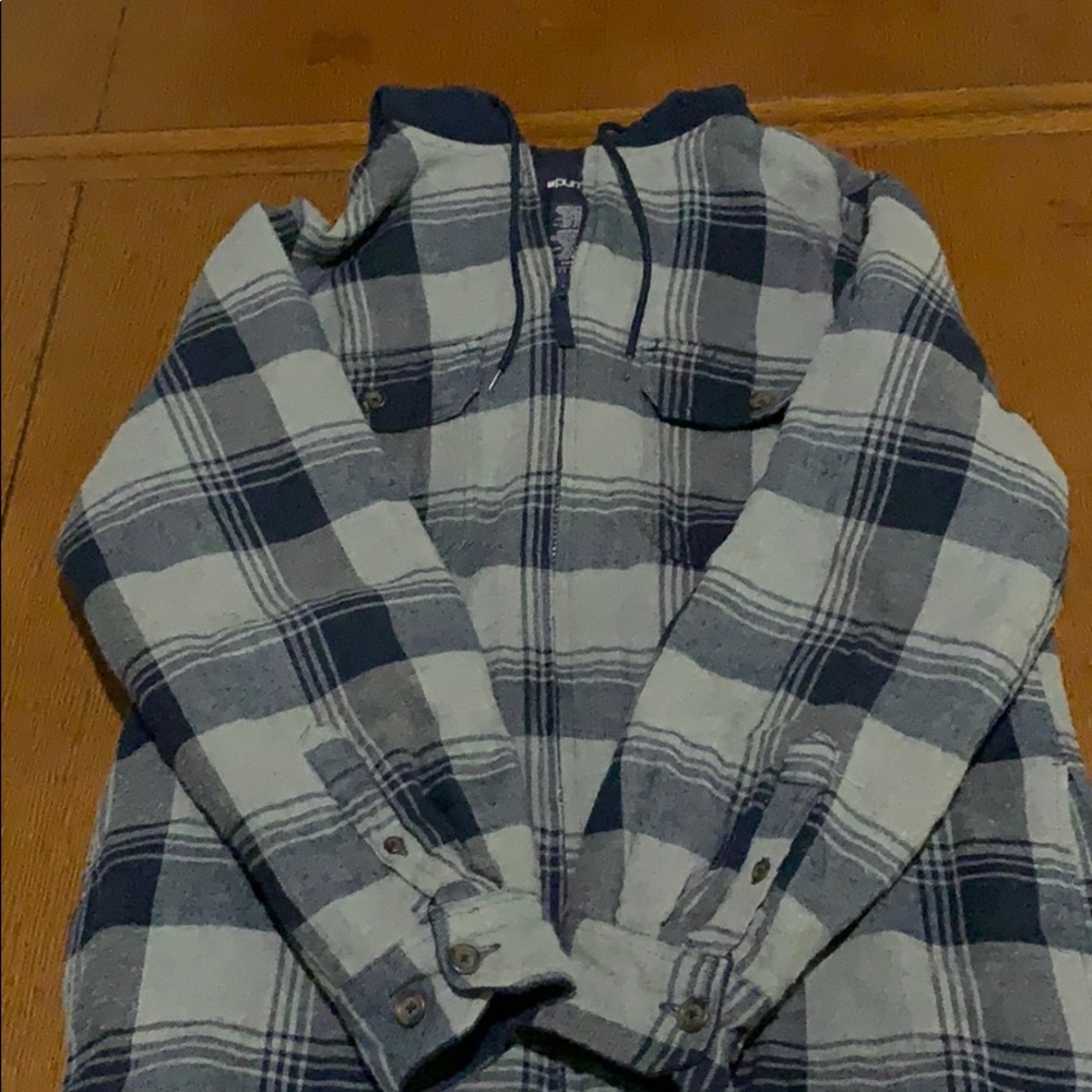 Puritan Men’s Hooded Flannel Jacket